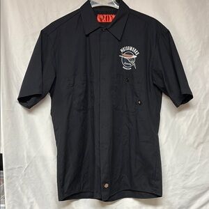 Black Men's Motorworks Button Down
